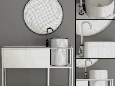 Bathroom furniture Free 3D model get