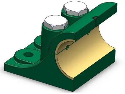 Split fluid bearing Free 3D print model