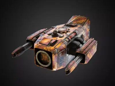 Sci-fi Drone MD-01 Low-poly 3D model