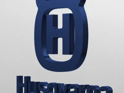 husqvarna logo 3D model