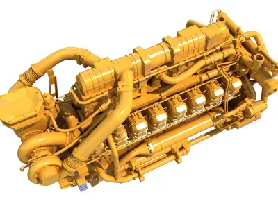 Marine Propulsion Engine 3D model