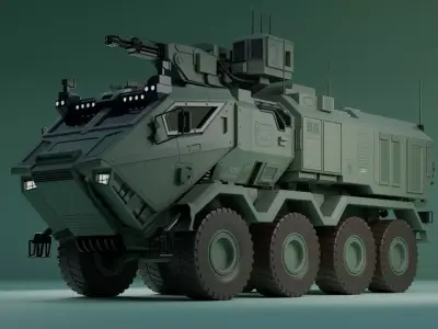 Military AEV Low-poly 3D model