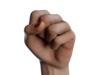 Female Hand Low-poly 3D model