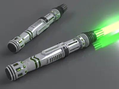 LIGHTSABER BUNDLE PACK Low-poly 3D model