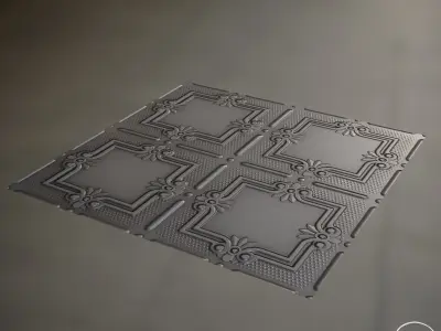 Ceilling Ornament Texture 01 PBR Texture FREE Texture