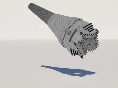 Tricone Drill Bit 3D model 3D model