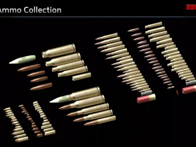 Ammo Collection Low-poly 3D model