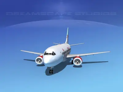 Boeing 737-300 BMI Baby 3D model