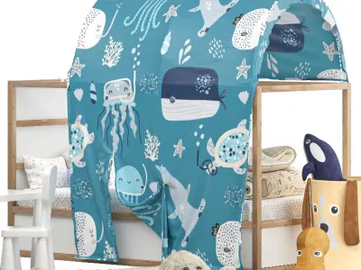 IKEA KURA Tent Bed 3D model