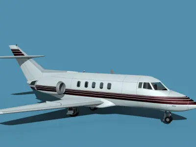 British Aerospace 125 Dominie V05 3D model
