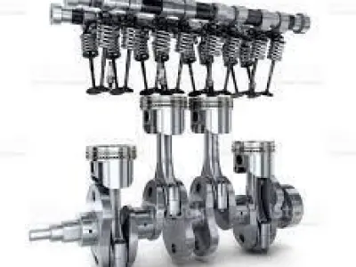 Crank shaft Low-poly 3D model