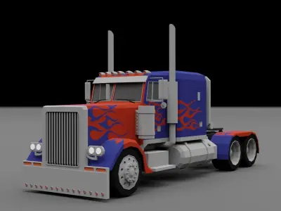 LOW POLY - TRUCK PACK Low-poly 3D model