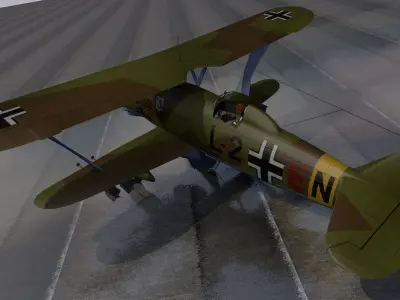 Henschel Hs-123 A-1 3D model