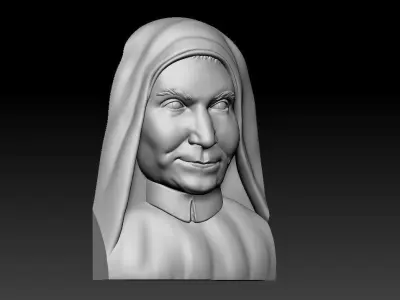 maria teresa nun Portrait 3D print model