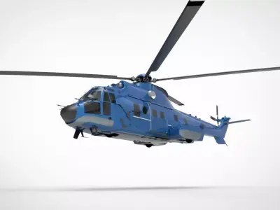  Airbus Helicopters H225 Super Puma 3D model