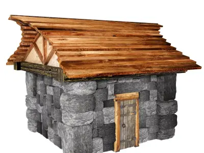 Small Medeval House 3D model