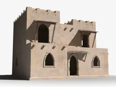 Arab x16 Low-poly 3D model