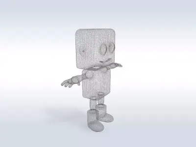3D Cartoon character t stylized computer pc  3D model