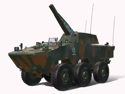 vbc mrt 6x6 guarani nemo Low-poly 3D model