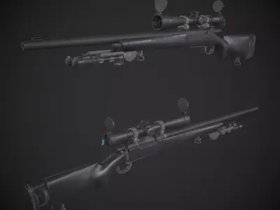 M24 - SWS Sniper Rifle Low-poly 3D model