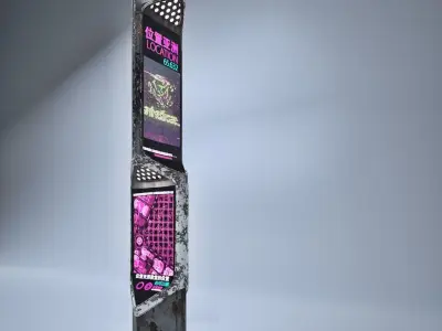 Sci-fi Information Kiosk 3D model