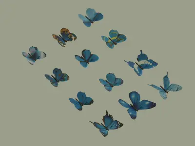 Butterflies 3D model