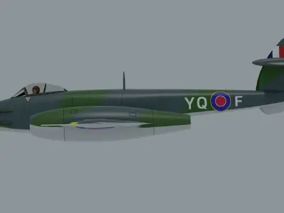 Gloster Meteor 3D model