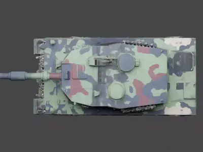 Leopard 2 Main Battle Tank 3D print model