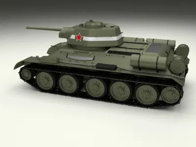 T34 76 Tank 3D model