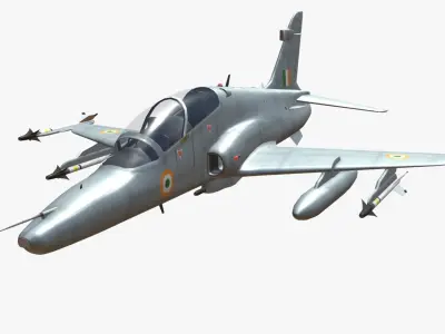 BAE HAWK 132 Indian Air Force Low-poly 3D model