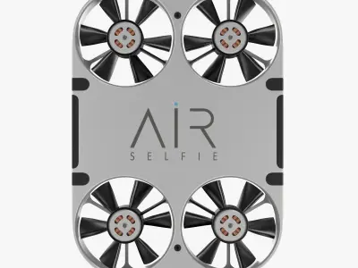 Mini Steel Drone Quadcopter 3D model