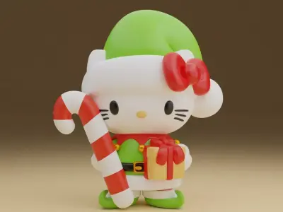 Christmas sanrio hello kitty 27 3D print model