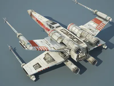 Ultimate Game Ready Star Wars Vehicles Collection Low-poly 3D model