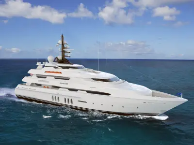 48 Meter Superyacht 3D model