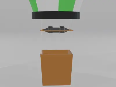 Hot Air Balloon 3D model 3D model