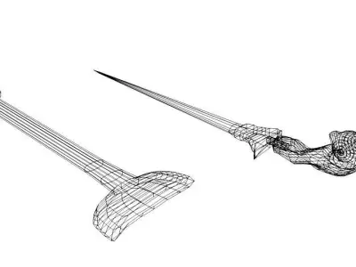 Keris Sumatera 3D model