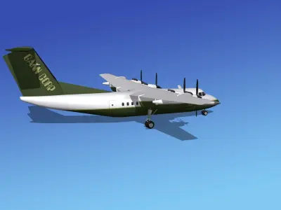 Dehavilland DHC-7 Gann Corp 3D model
