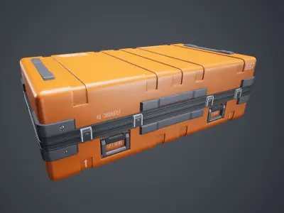 Animated Military Case 10 Low-poly 3D model