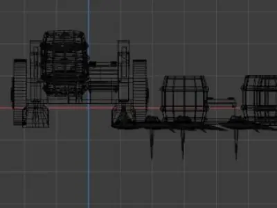 Low Poly Wooden Game assets Low-poly 3D model