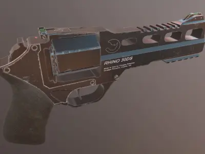 Chiappa Rhino Revolver Low-poly 3D model purchase