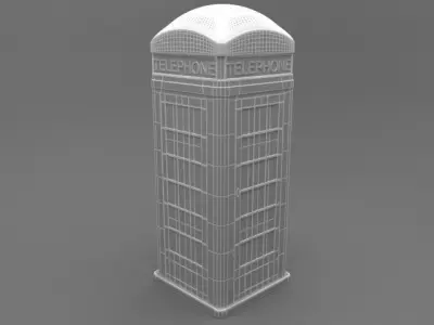 Phone Booth 3D model