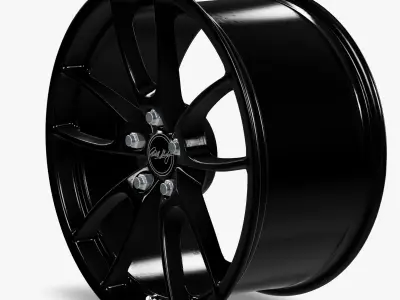 Carroll Shelby Wheel Company CS5 Wheel Gloss Black Mustang 3D model