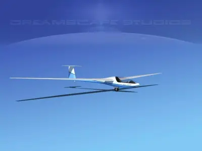 Glaser Dirks DG-200 15-metre Sailplane V03 3D model