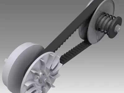 CVT - Small continuously variable transmission 3D model