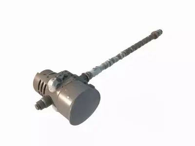 Future wasteland style cold weapon hammer 3D model