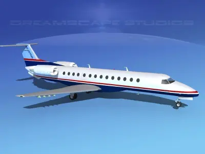 Embraer ERJ-135 Houston Express Air 3D model