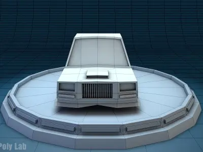 Racing Car Free 3D model Free low-poly 3D model