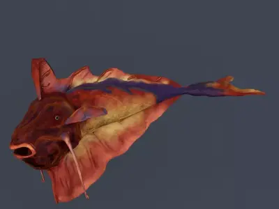 Alien Aquatic Creature 3D model