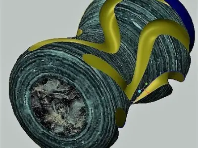 BOTTLES MODEL DESIGN CREO SOFTWARE  3D model