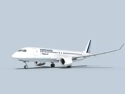 Bombardier CS100 Air France Regional 3D model